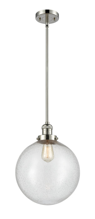 Innovations 201S-PN-G204-12 One Light Mini Pendant, Polished Nickel