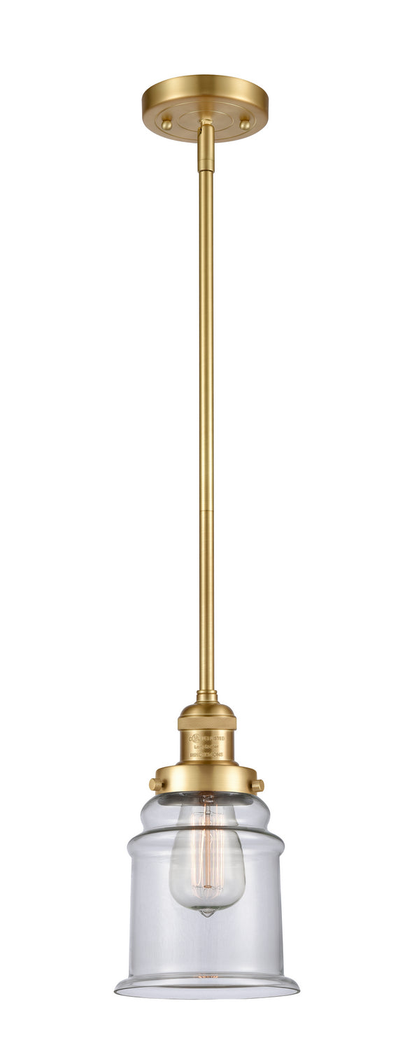 Innovations 201S-SG-G182 One Light Mini Pendant, Satin Gold