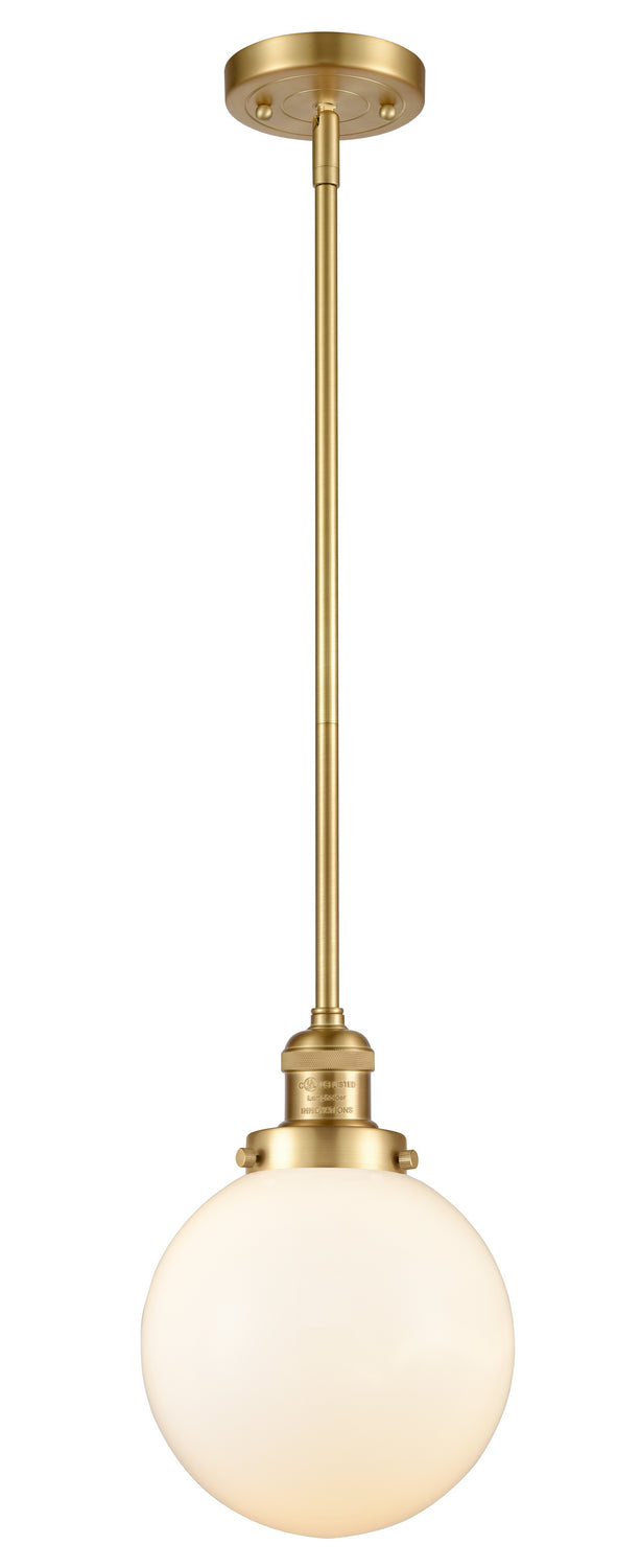 Innovations 201S-SG-G201-8 One Light Mini Pendant, Satin Gold