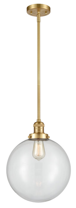 Innovations 201S-SG-G202-12 One Light Mini Pendant, Satin Gold