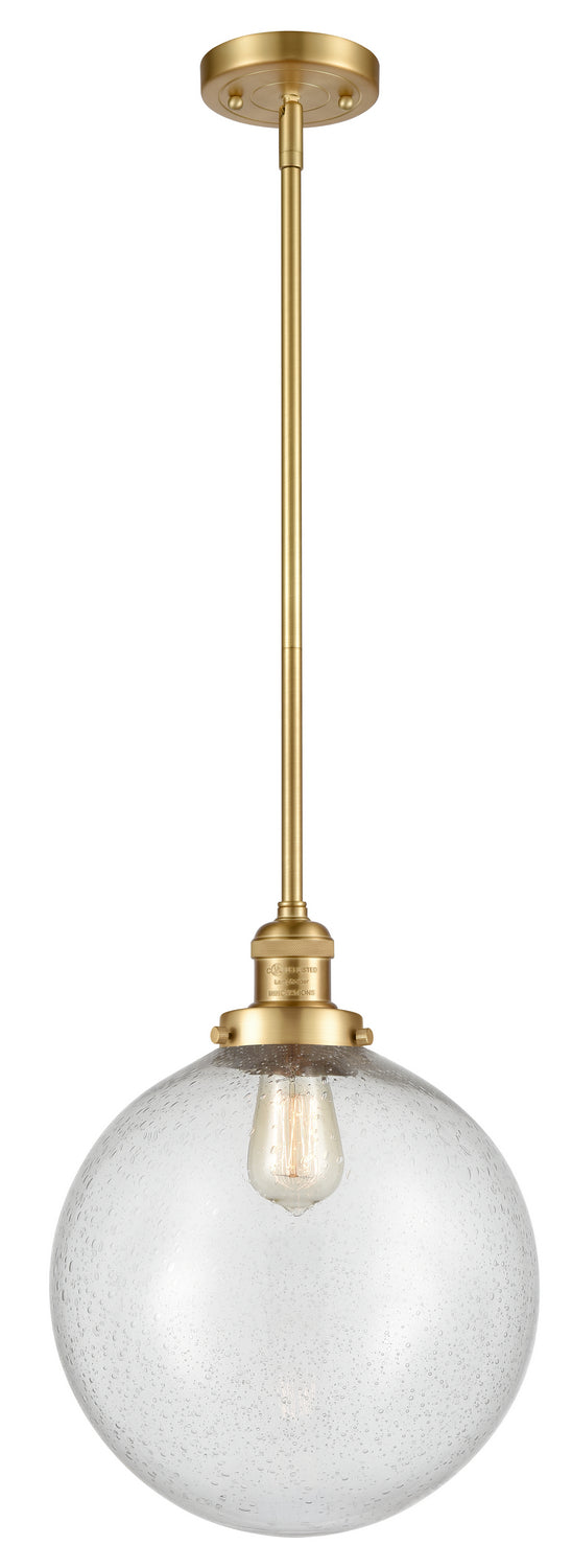 Innovations 201S-SG-G204-12 One Light Mini Pendant, Satin Gold