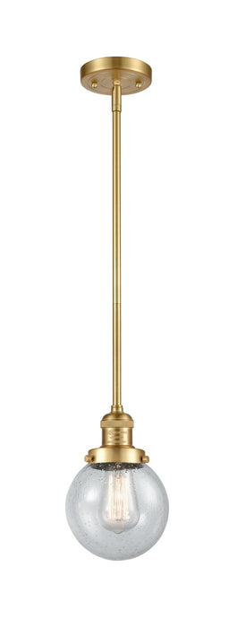 Innovations 201S-SG-G204-6 One Light Mini Pendant, Satin Gold