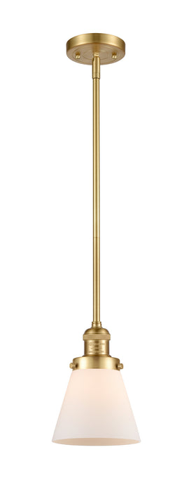 Innovations 201S-SG-G61 One Light Mini Pendant, Satin Gold