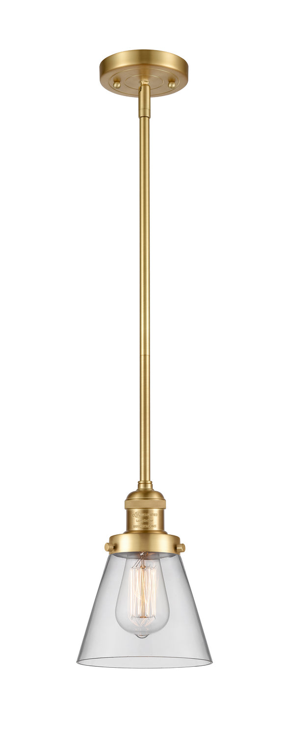 Innovations 201S-SG-G62 One Light Mini Pendant, Satin Gold