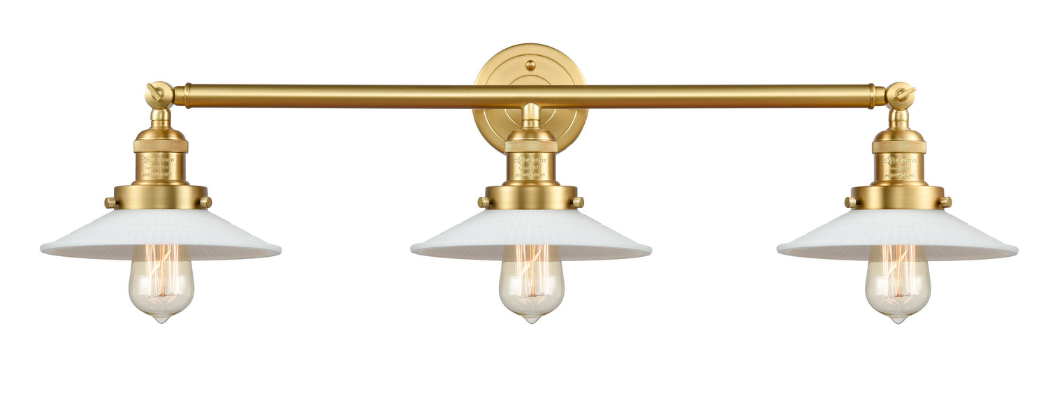 Innovations 205-SG-G1 Three Light Bath Vanity, Satin Gold
