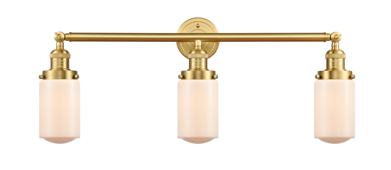 Innovations 205-SG-G311 Three Light Bath Vanity, Satin Gold