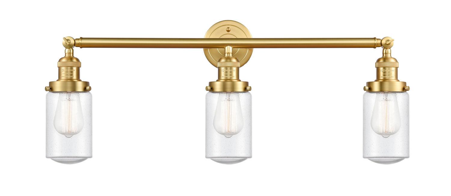 Innovations 205-SG-G314 Three Light Bath Vanity, Satin Gold