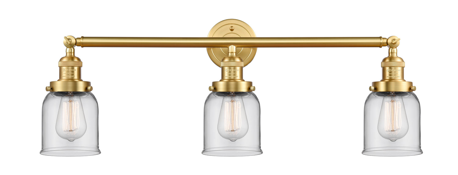 Innovations 205-SG-G52 Three Light Bath Vanity, Satin Gold