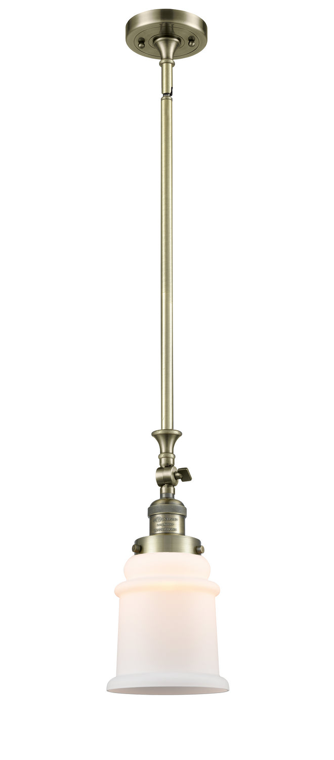 Innovations 206-AB-G181 One Light Mini Pendant, Antique Brass