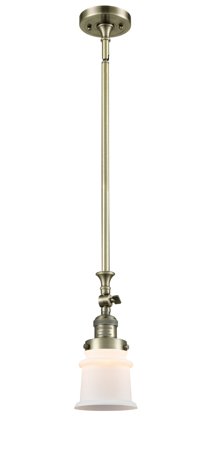 Innovations 206-AB-G181S One Light Mini Pendant, Antique Brass