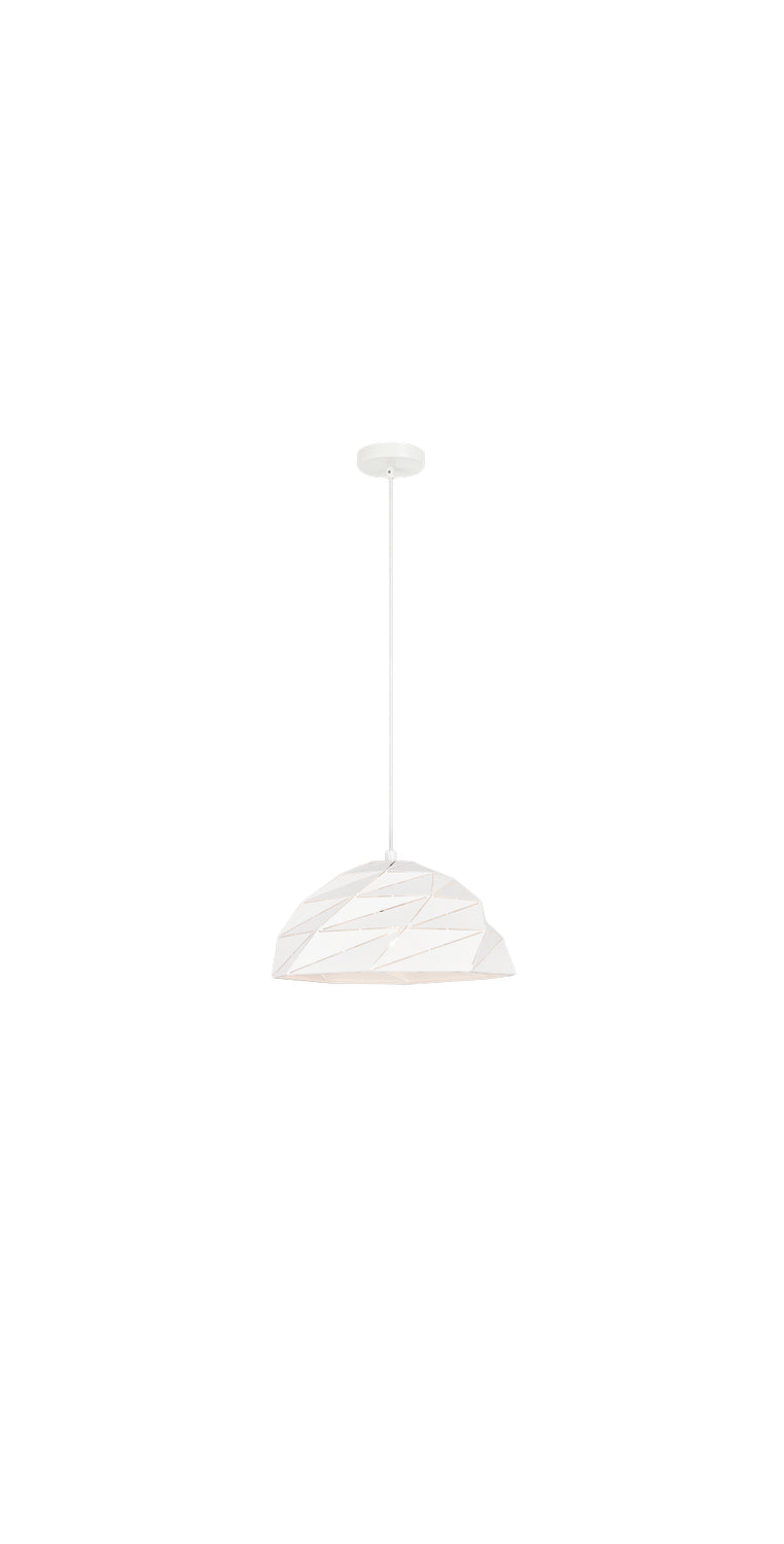Matteo Lighting C72701WH One Light Pendant, White