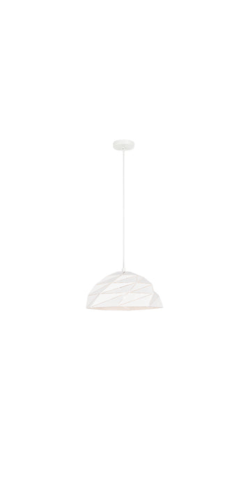 Matteo Lighting C72701WH One Light Pendant, White