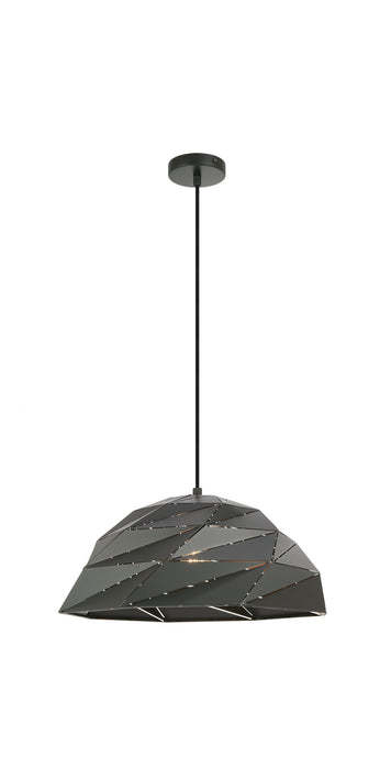 Matteo Lighting C72711DG One Light Pendant, Dark Grey