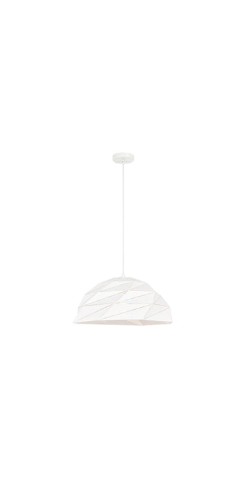Matteo Lighting C72711WH One Light Pendant, White