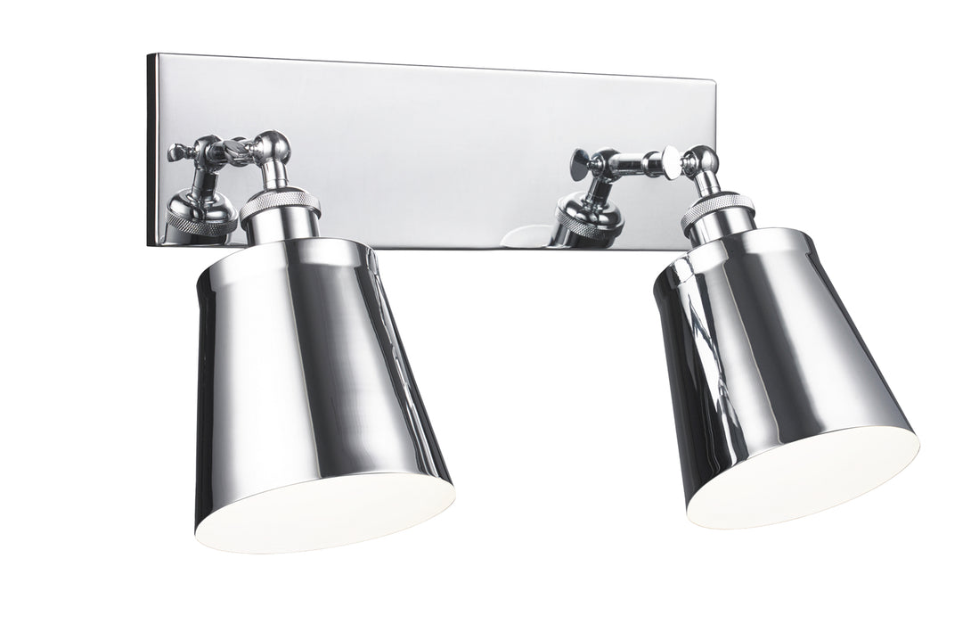 Matteo Lighting S08202CH Two Light Wall Sconce, Chrome