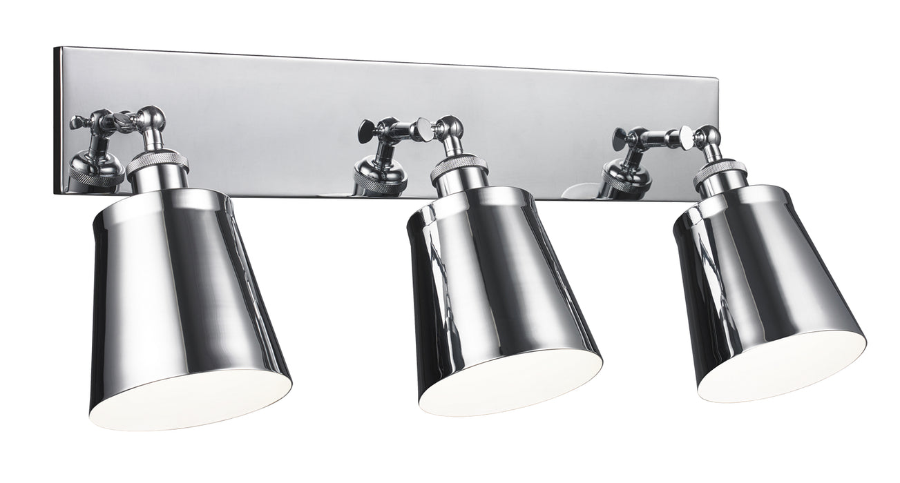 Matteo Lighting S08203CH Three Light Wall Sconce, Chrome