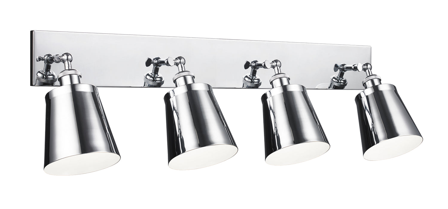 Matteo Lighting S08204CH Four Light Wall Sconce, Chrome