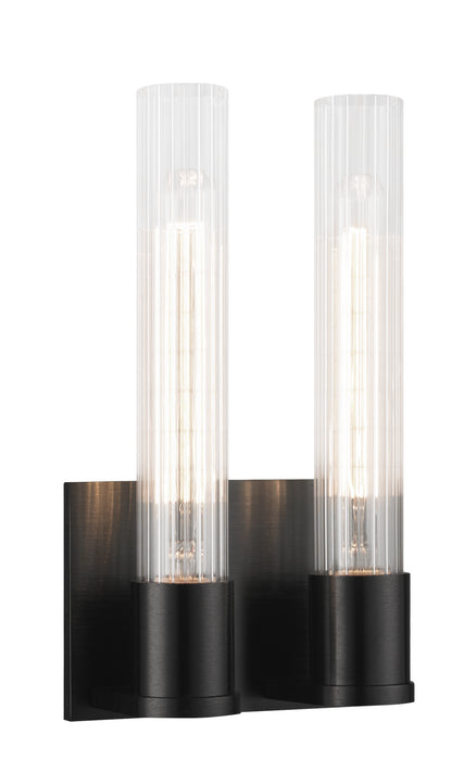 Matteo Lighting S08502OB Two Light Wall Sconce, Oxidized Black