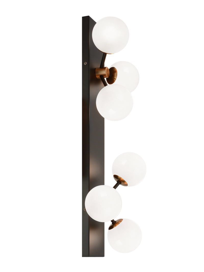 Matteo Lighting W83006AGOP LED Wall Sconce, Aged Gold Brass