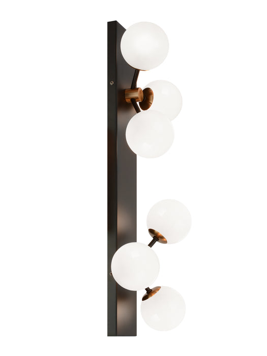 Matteo Lighting W83006AGOP LED Wall Sconce, Aged Gold Brass