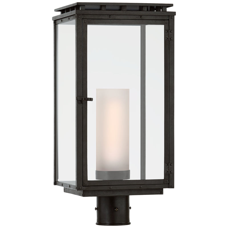 Visual Comfort Signature CHO 7605AI-CG One Light Post Mount, Aged Iron