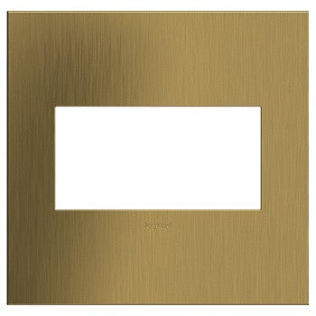 Legrand AWC2GBSB4 Wall Plate, Brass