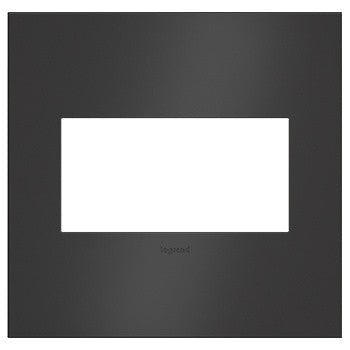 Legrand AWC2GSBL4 Wall Plate, Black