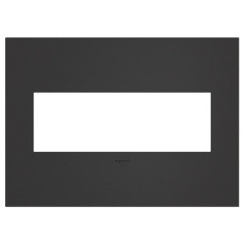 Legrand AWC3GSBL4 Wall Plate, Black