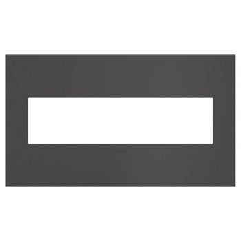 Legrand AWC4GBBN4 Wall Plate, Black