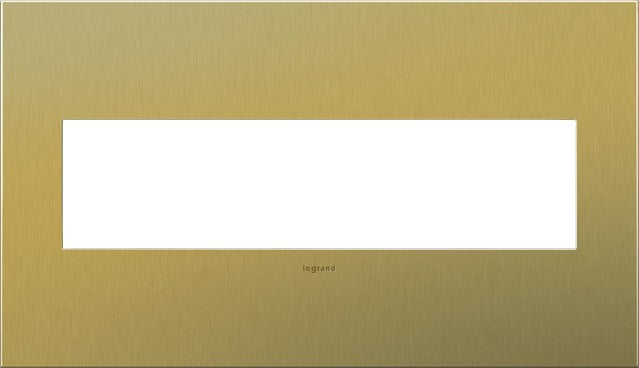 Legrand AWC4GBSB4 Wall Plate, Brass