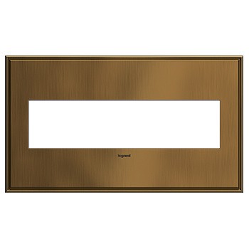 Legrand AWC4GCOF4 Wall Plate, Coffee