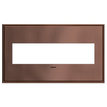 Legrand AWC4GMAC4 Wall Plate, Copper