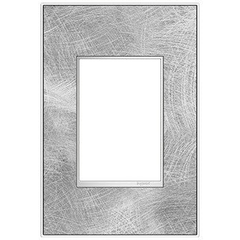 Legrand AWM1G3SP4 Gang Wall Plate, Spiraled Stainless