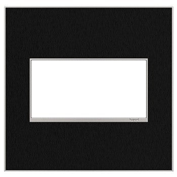 Legrand AWM2GBLS4 Gang Wall Plate, Black