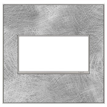 Legrand AWM2GSP4 Gang Wall Plate, Spiraled Stainless