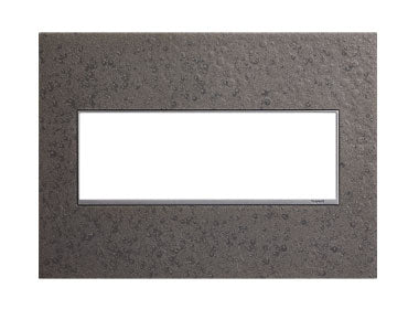 Legrand AWM3GHFFE1 3-Gang Wall Plate, Natural Iron