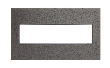 Legrand AWM4GHFFE1 4-Gang Wall Plate, Natural Iron
