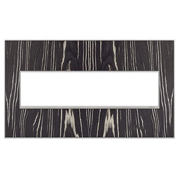 Legrand AWM4GMA4 Gang Wall Plate, Macassar