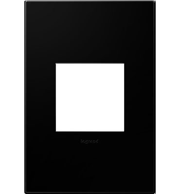 Legrand AWP1G2NK4 Gang Wall Plate, Black