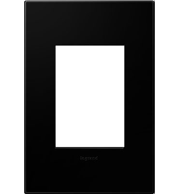 Legrand AWP1G3NK4 Gang Wall Plate, Black
