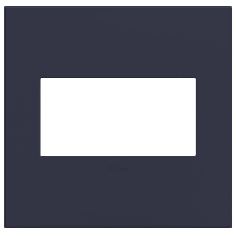 Legrand AWP2GBN4 Gang Wall Plate, Bleu Noir