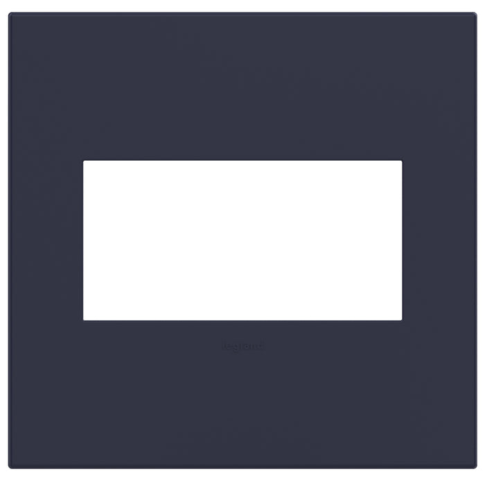 Legrand AWP2GBN4 Gang Wall Plate, Bleu Noir