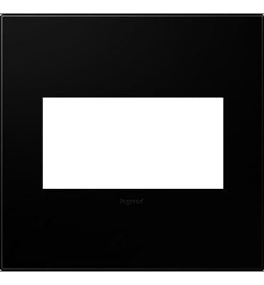 Legrand AWP2GNK4 Gang Wall Plate, Black