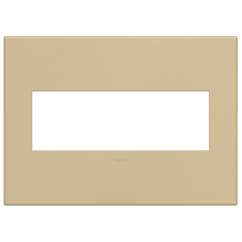 Legrand AWP3GGS4 Gang Wall Plate, Golden Sands