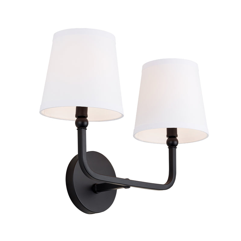 Capital Lighting 119321MB-674 Two Light Vanity, Matte Black