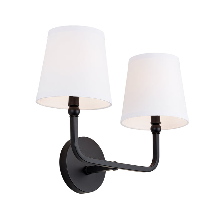 Capital Lighting 119321MB-674 Two Light Vanity, Matte Black