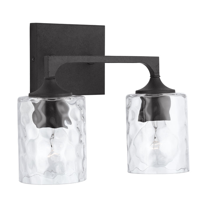 Capital Lighting 137321BI-486 Two Light Vanity, Black Iron