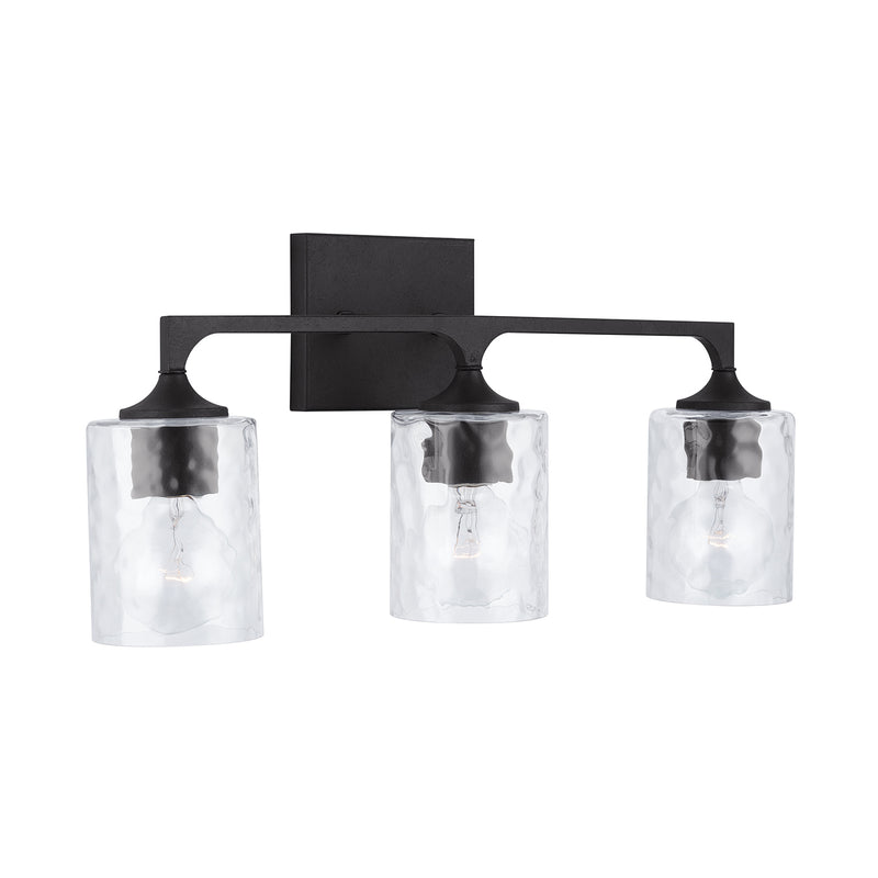Capital Lighting 137331BI-486 Three Light Vanity, Black Iron