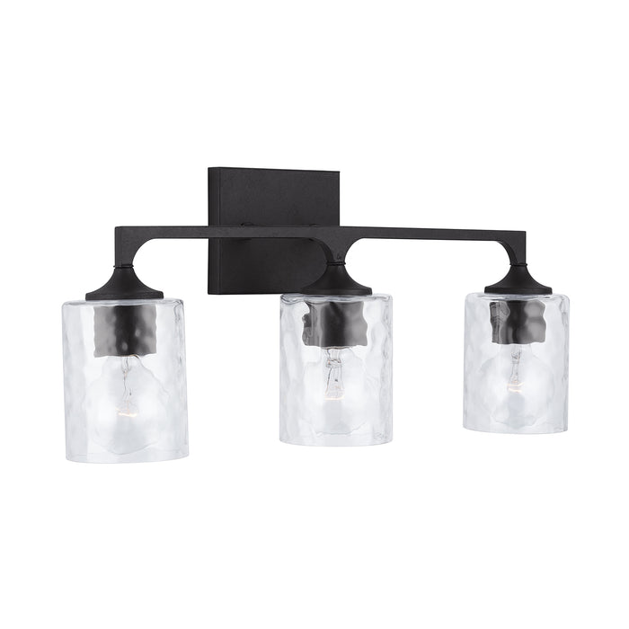 Capital Lighting 137331BI-486 Three Light Vanity, Black Iron