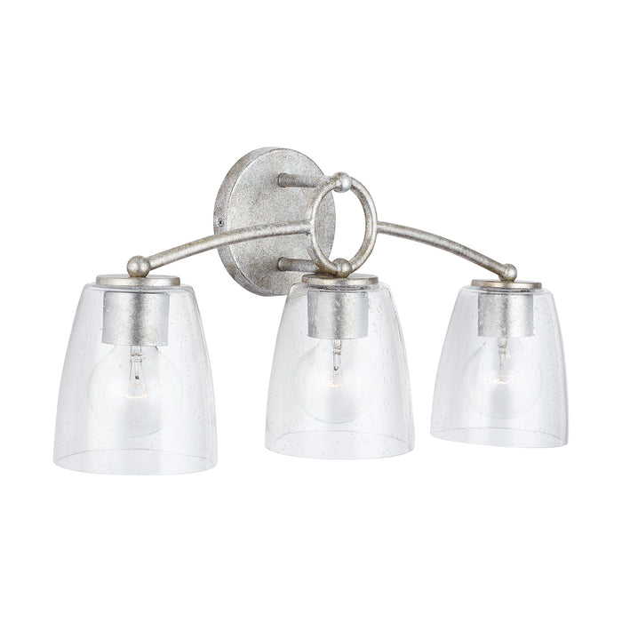 Capital Lighting 137931AS-488 Three Light Vanity, Antique Silver